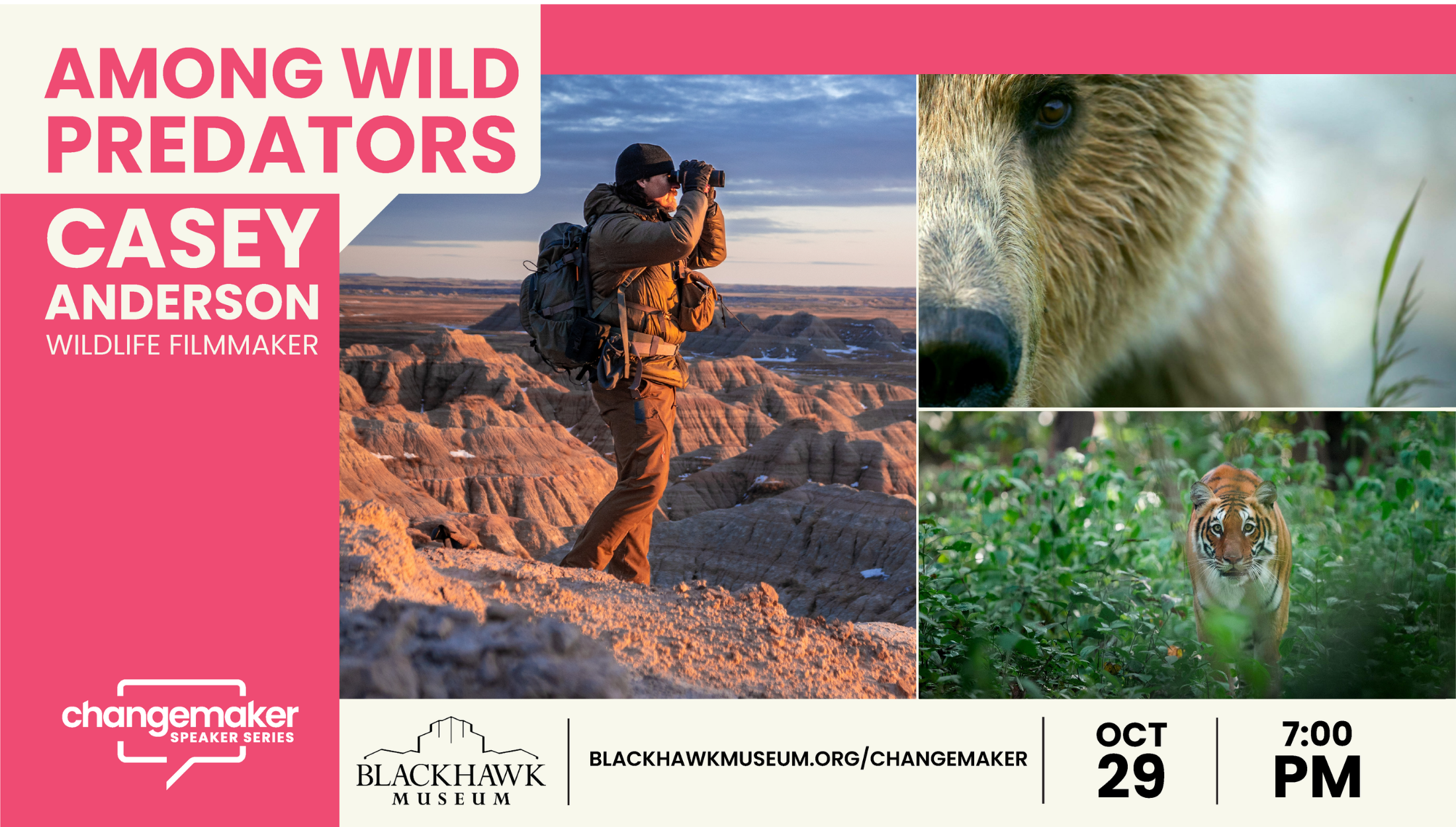 Changemaker Speaker Series: Casey Anderson – Among Wild Predators