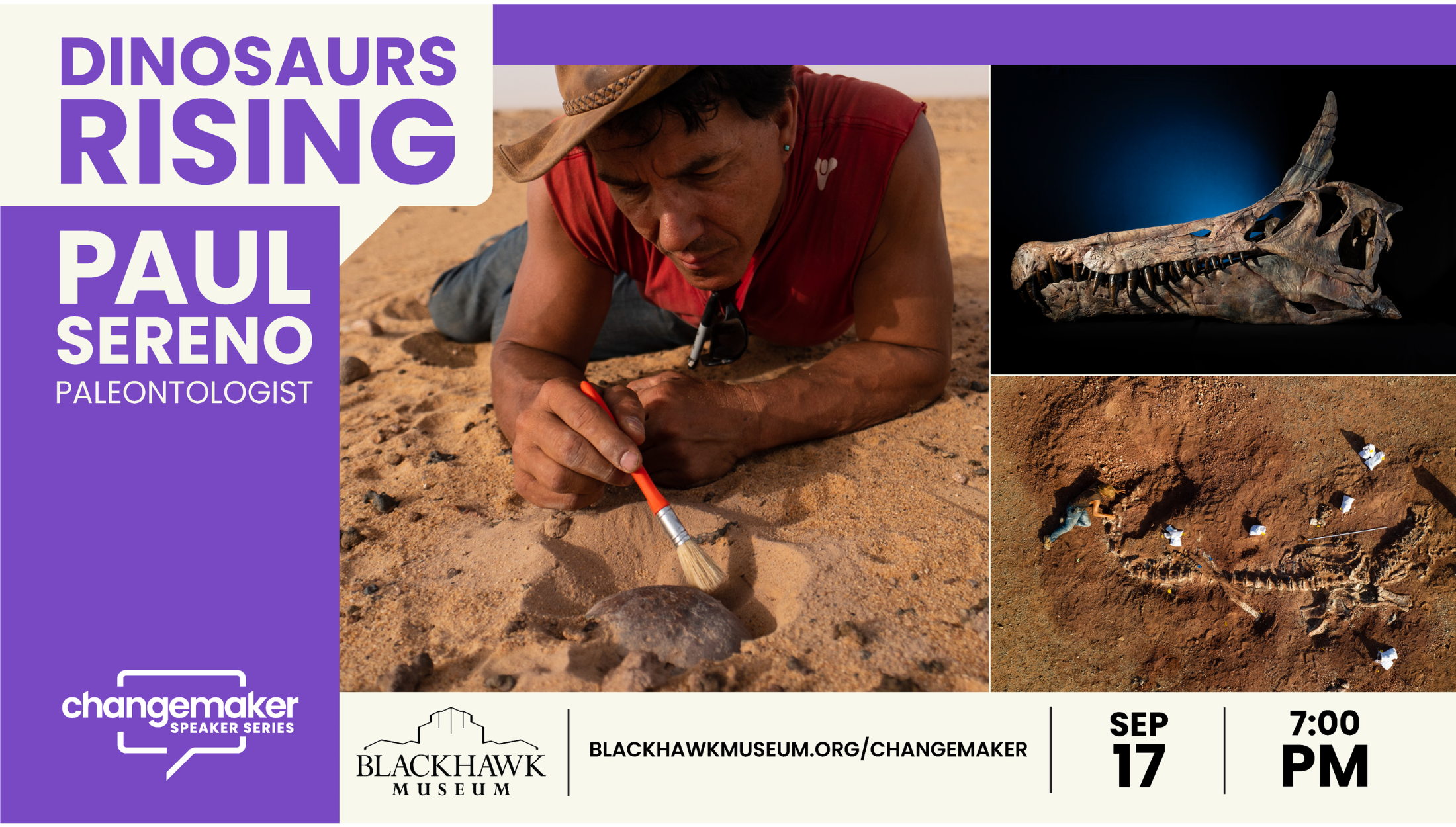 Changemaker Speaker Series: Dr. Paul Sereno – Astonishing Dinosaurs