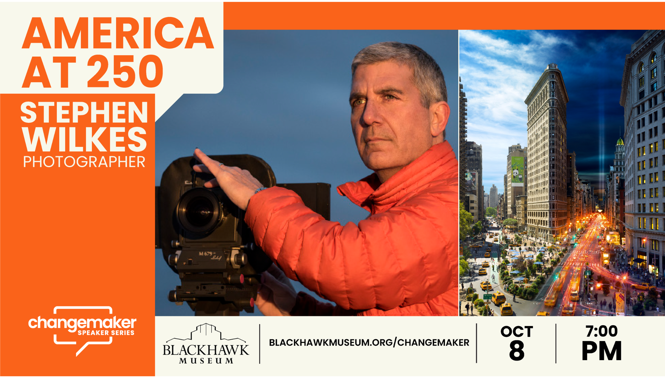 Changemaker Speaker Series: Stephen Wilkes – America at 250