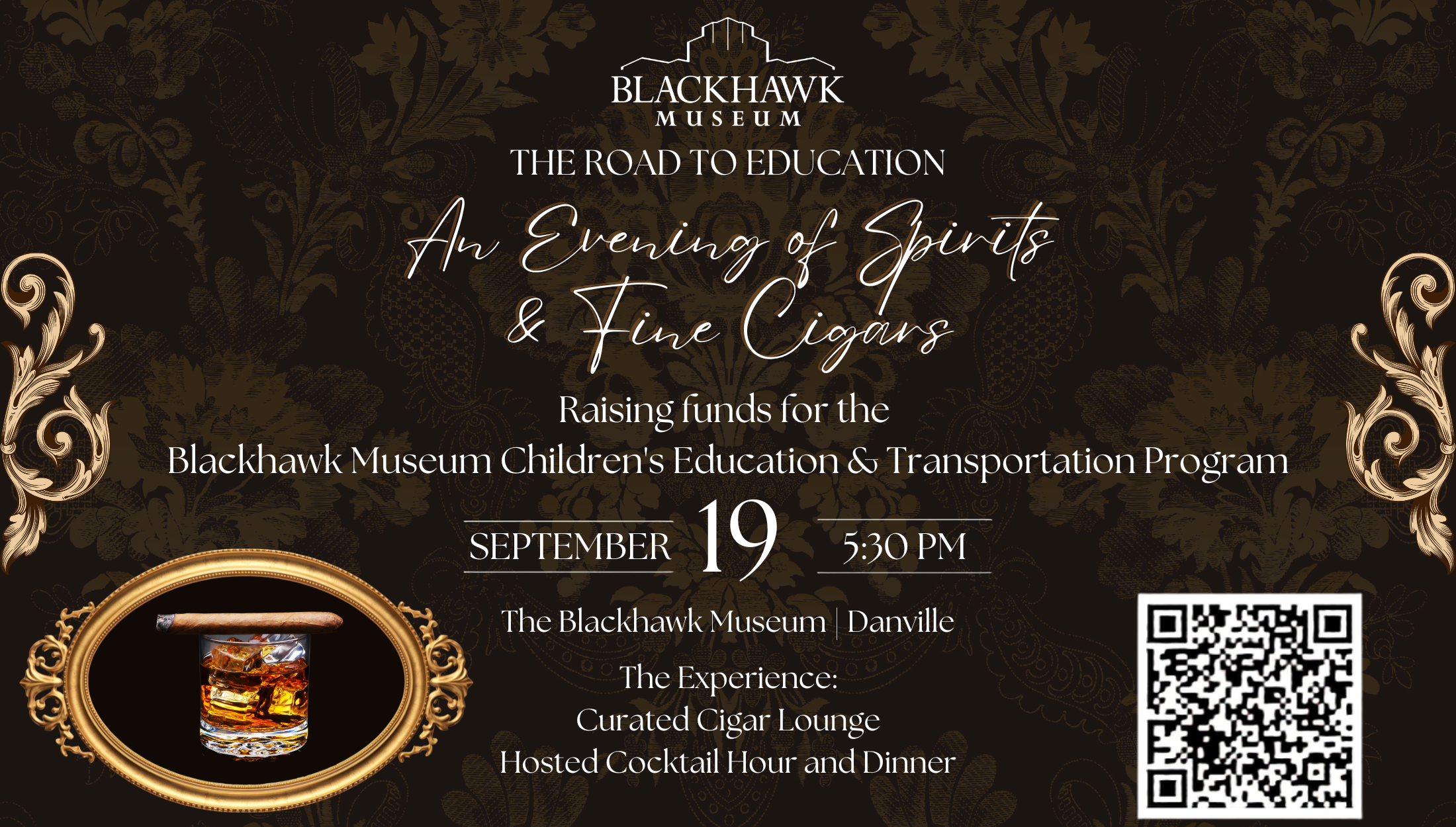 The Road to Education: An Evening of Fine Spirits & Cigars